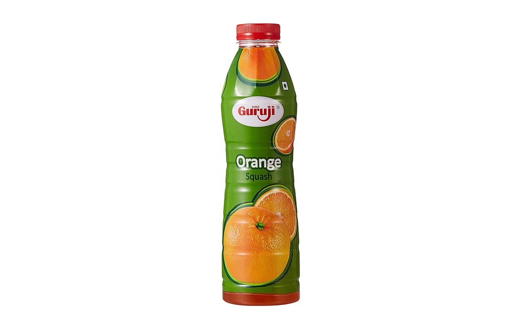 Guruji Orange Squash    Plastic Bottle  750 millilitre
